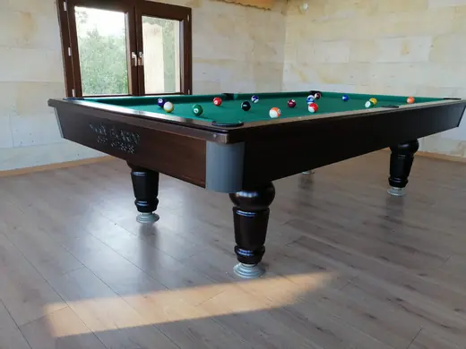 Amerikan Bilardo Masası – Yeşil Çuha, Wenge Gövde (2. El)