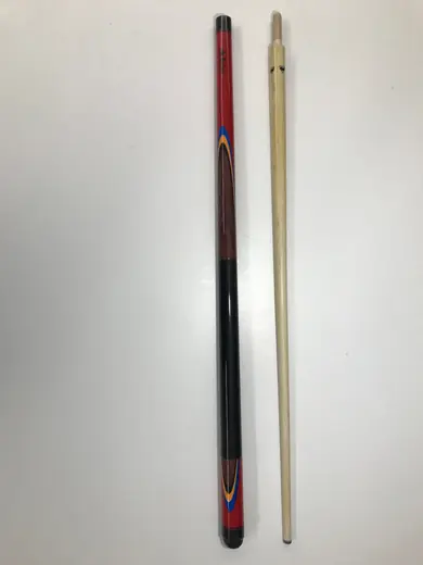 Profesyonel Bilardo Istakası – Kırmızı-Siyah, Renkli Desen